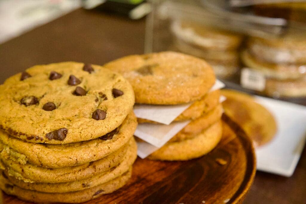 a close up of food on a table