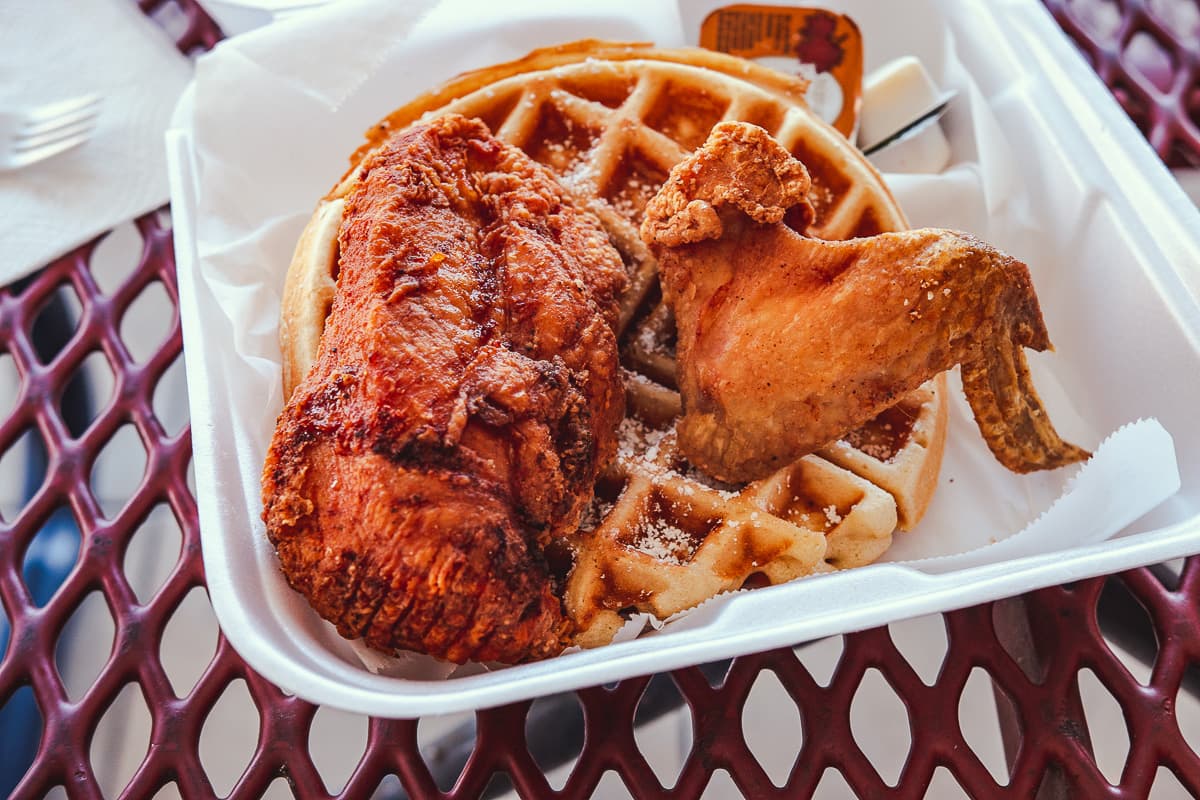 Mama Carey's Kitchen Chicken and waffles at Mama Carey's Kitchen