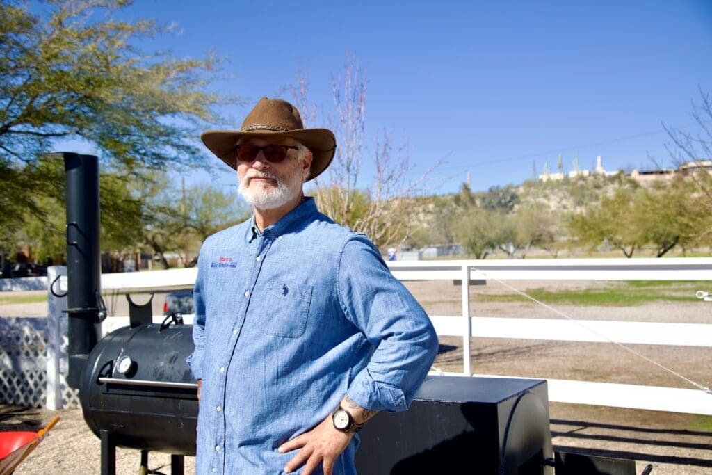 a man wearing a hat