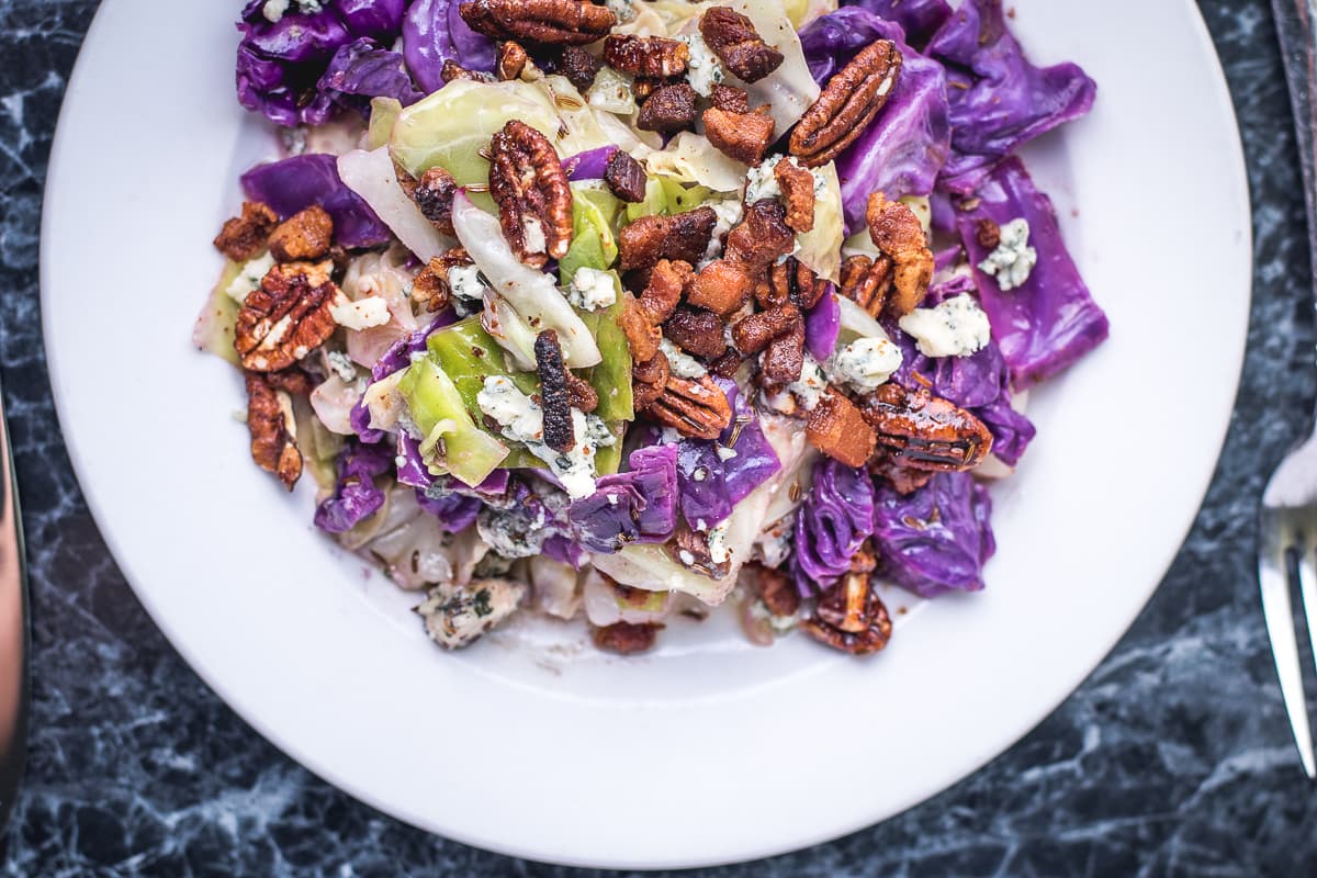 Warm Cabbage Salad at Kingfisher (Credit: Jackie Tran)