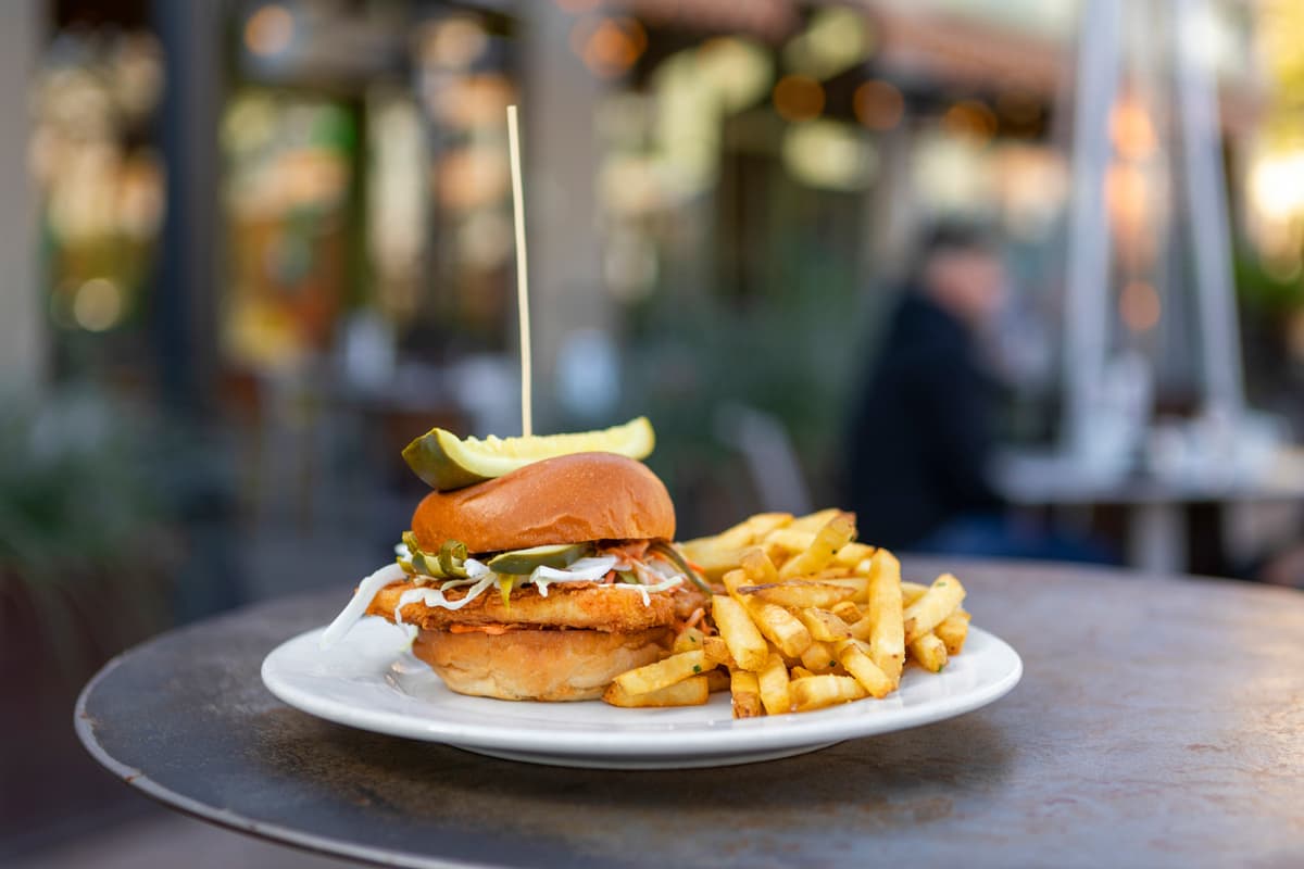 Fried Tofu Sandwich at The Cup Cafe