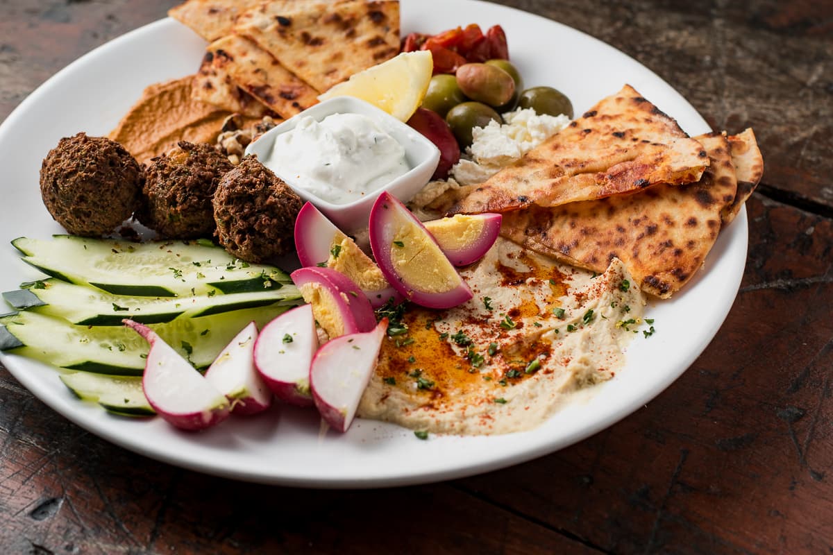 Mezze Platter at Agustin Kitchen (Credit: Jackie Tran)