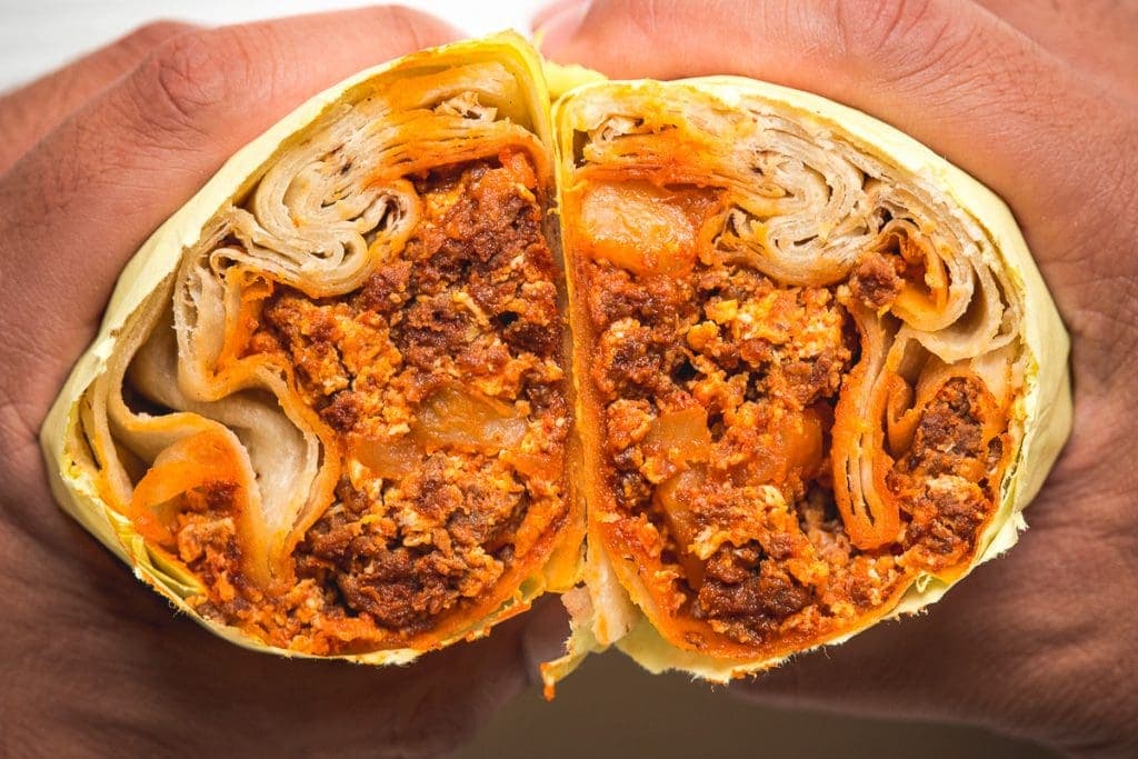 Anita Street Market breakfast burrito (Photo by Kate Severino)
