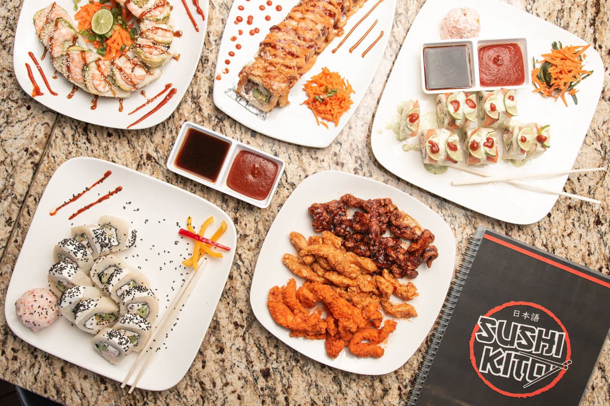Various items at Sushi-Kito in Tucson