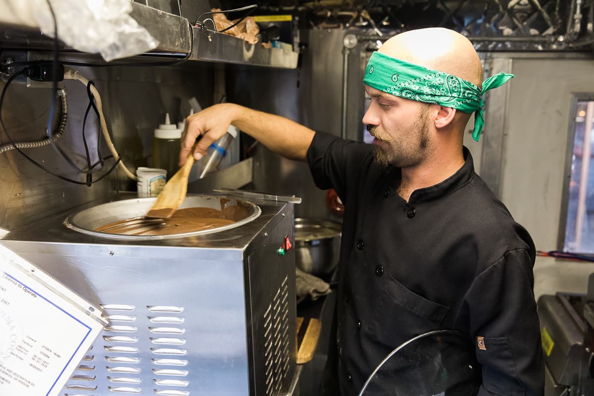 Molecular Munchies co-owner and chef Brian Lee (Credit: Taylor Noel Photography)