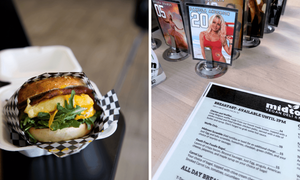 Death Free Foodie Bagel at Midtown Vegan Deli & Market (Photos by Hannah Hernandez)