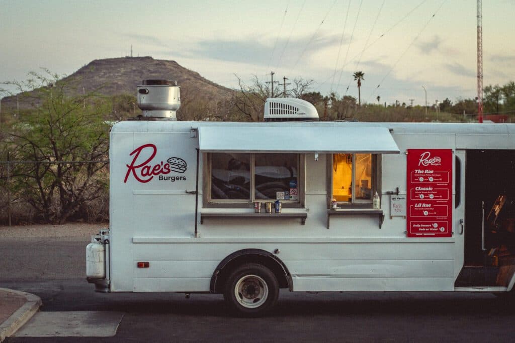 Rae's Burgers parked at Dragoon Brewing Company (Photo by Jackie Tran)