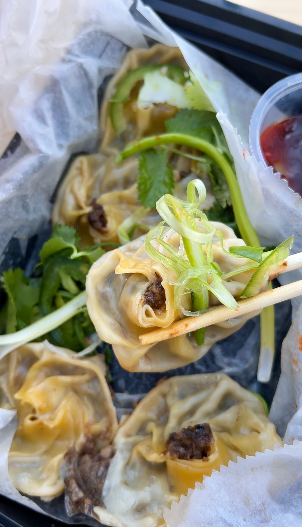 Shroom Dumplings at Tran's Fats (Photo by Hannah Hernandez)