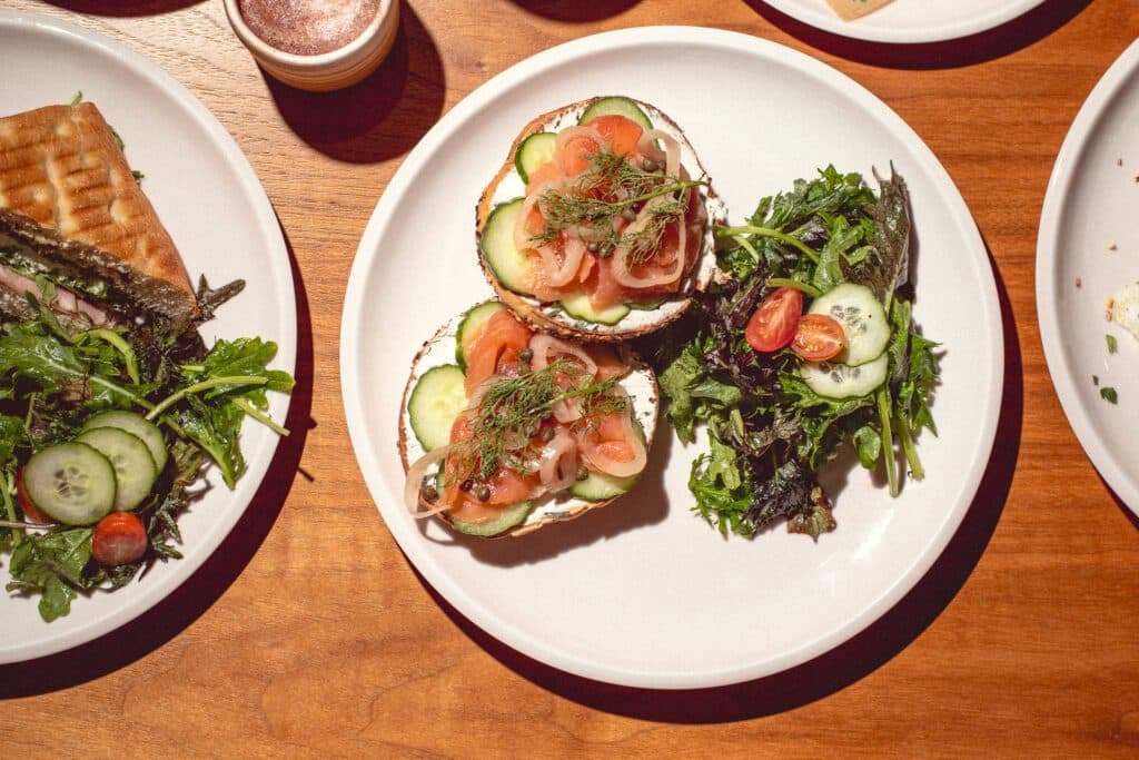 Gravlax Bagel at Monsoon Chocolate Cafe + Market (Photo by Jackie Tran)