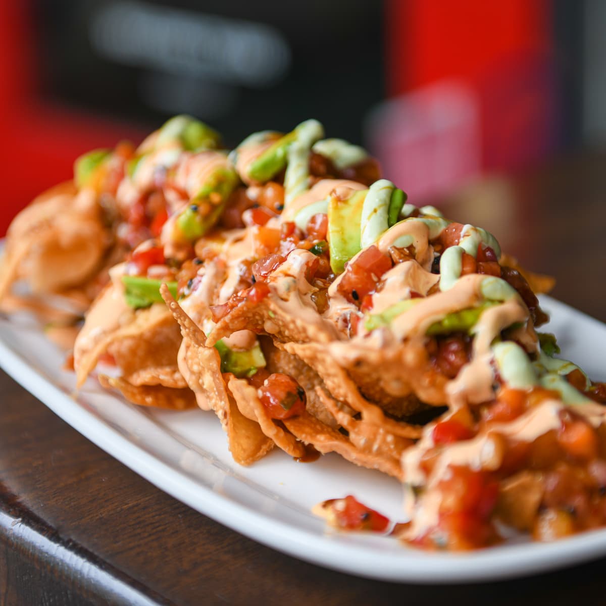 Ahi Tuna Nachos for Two at HUB Restaurant (Photo by SWOON Media)