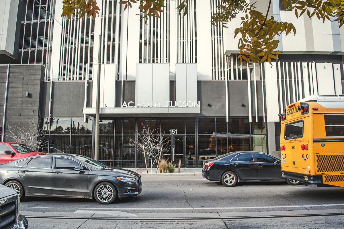 South entrance at AC Hotel Tucson Downtown (Credit: Jackie Tran)