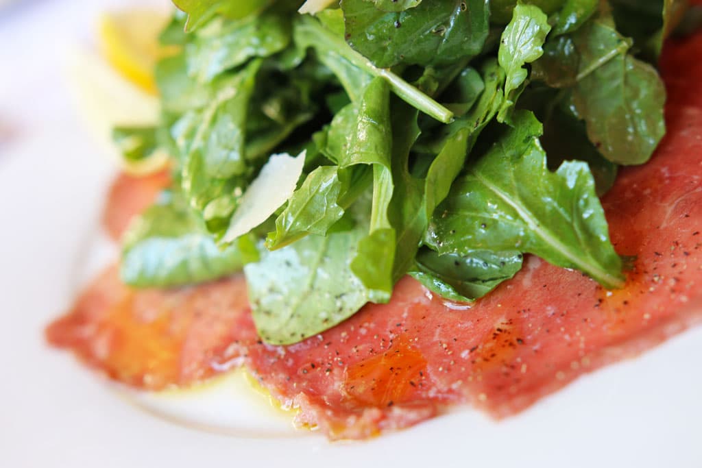 Carpaccio at Tavolino Ristorante in Tucson