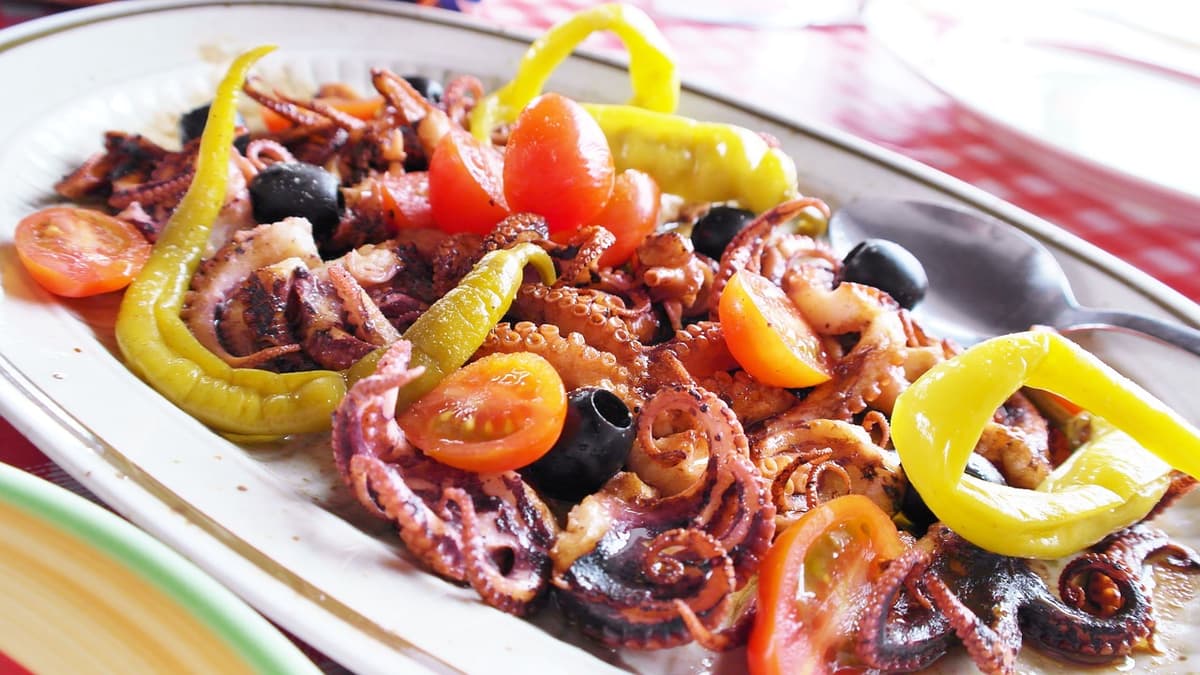 Kingfisher California Hawaii Menu Octopus Antipasto