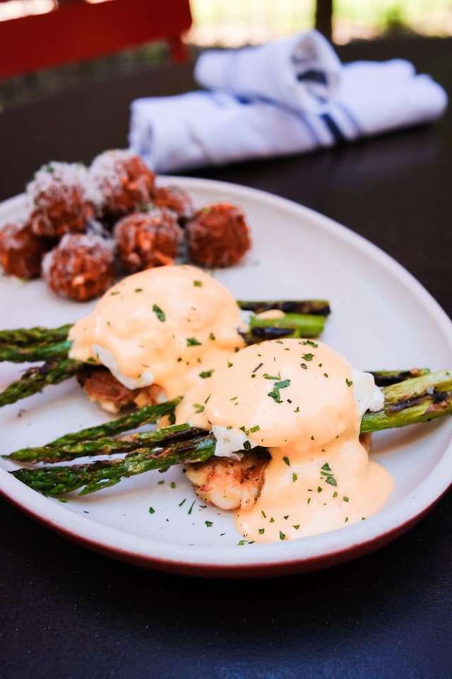 Lump Crab Cake Benedict at North Italia
