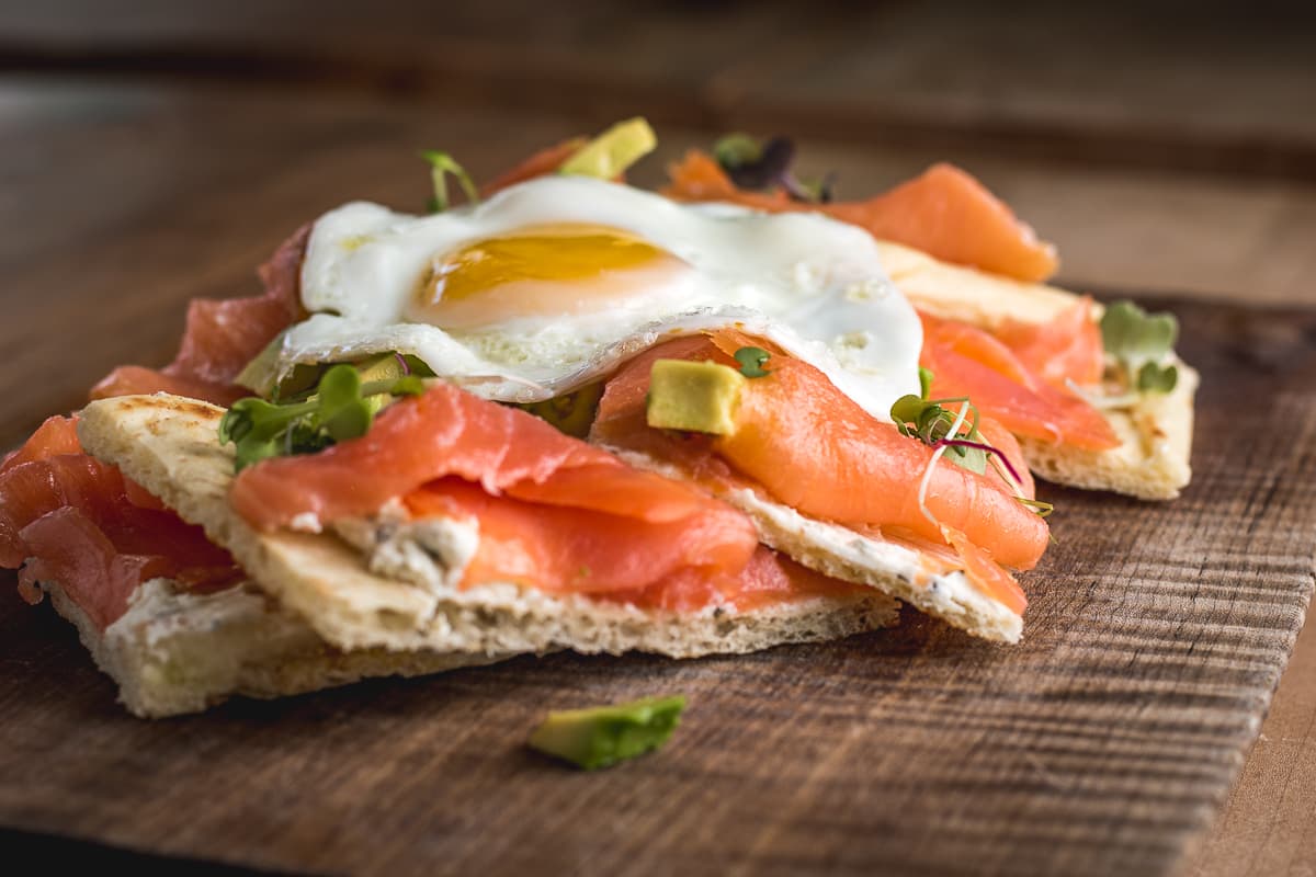 Breakfast Flatbread at the Dutch Eatery & Refuge (Credit: Jackie Tran)