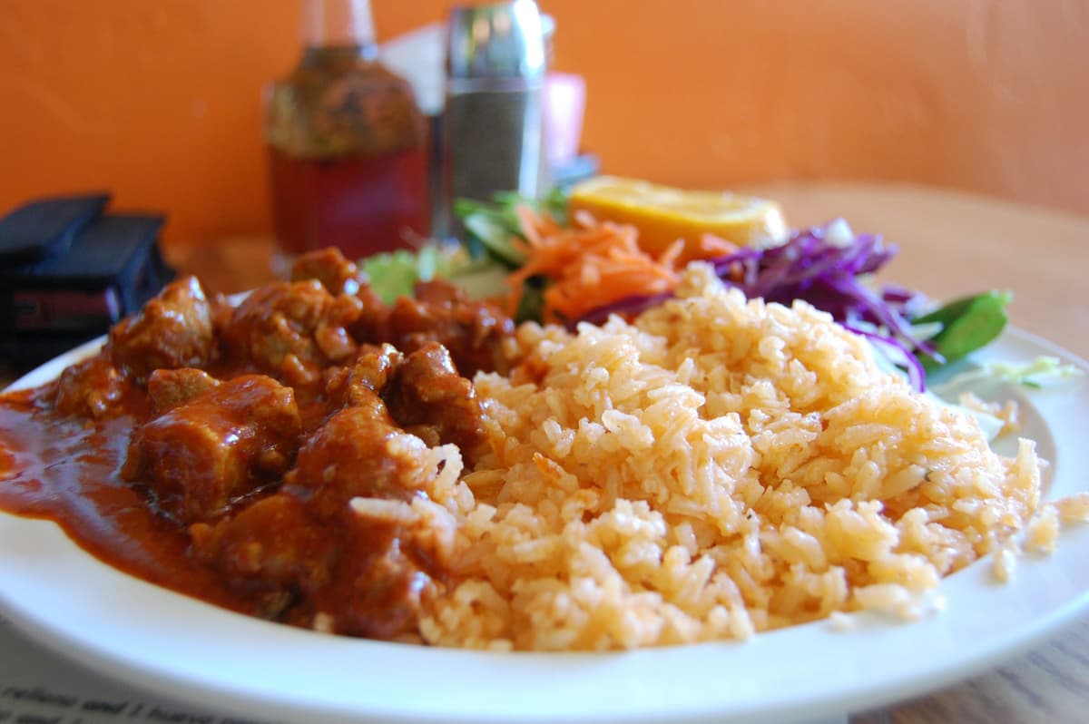 Curry Goat at CeeDee Jamaican Kitchen (Credit: Mark Navarro)