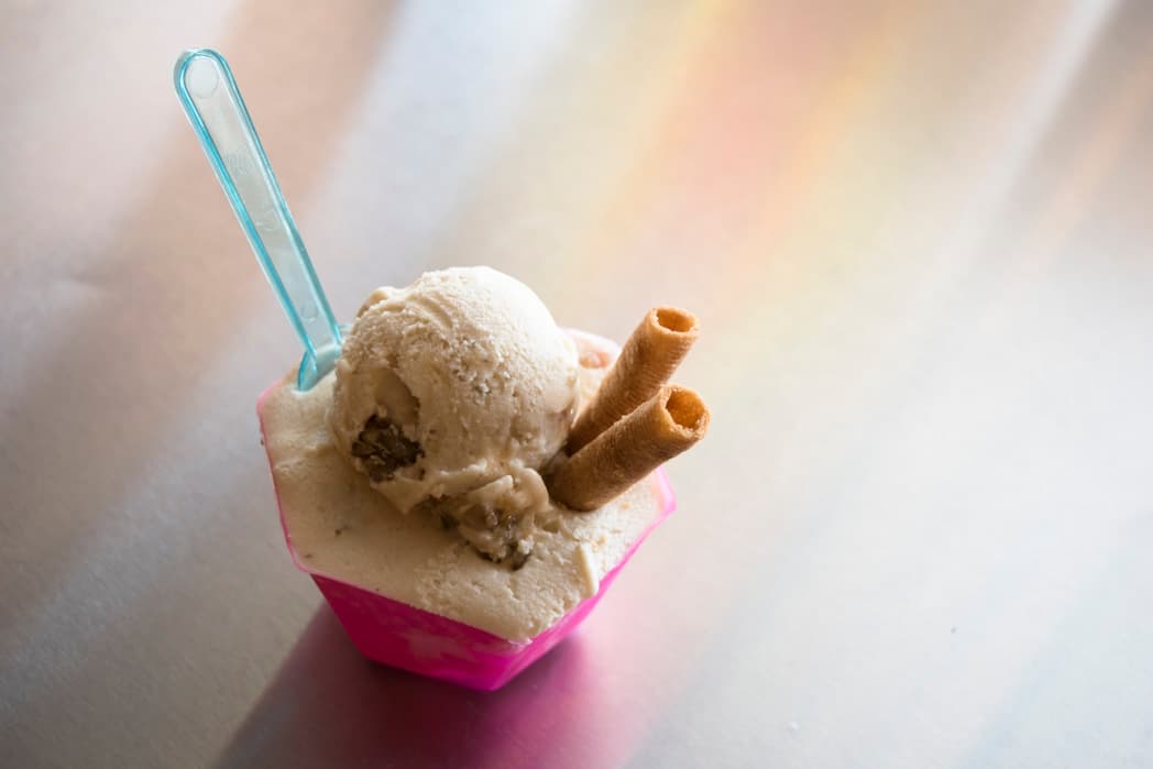 Drunken monkey gelato from Tazzina di Gelato