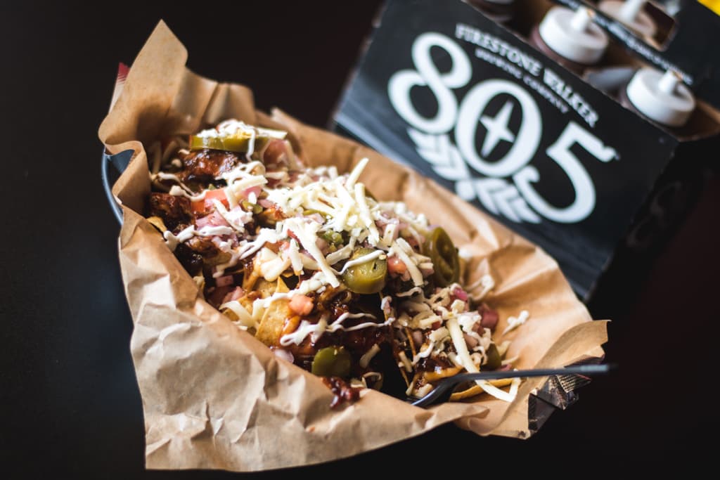 Nachos with brisket at BrushFire BBQ Co. (Credit: Jackie Tran)