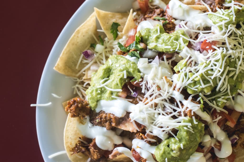 Nachos with chicharron at Taqueria El Pueblito (Credit: Jackie Tran)