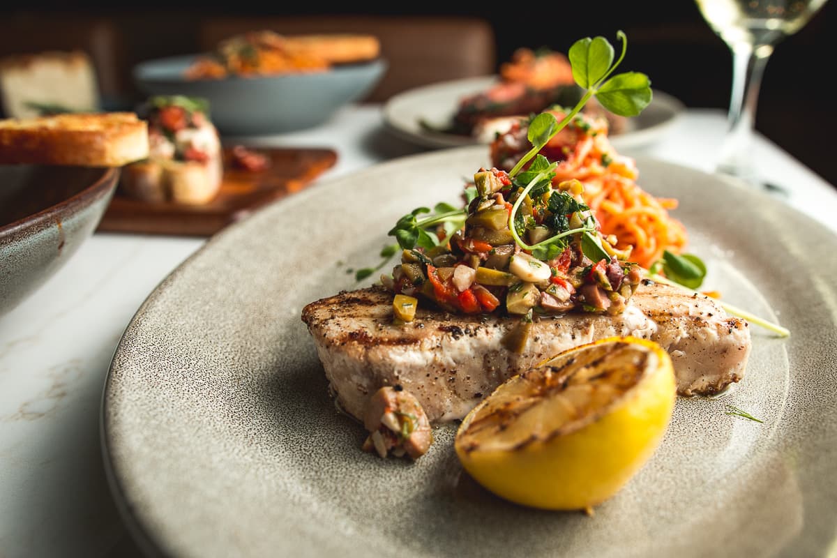 Grilled Swordfish at Bellissimo Ristorante Italiano (Credit: Jackie Tran)