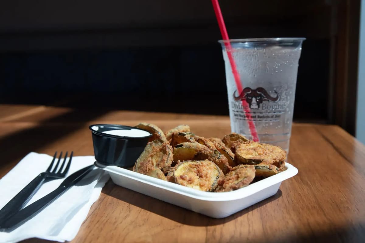 Fried Pickles at Divine Bovine (Photo courtesy of Divine Bovine)