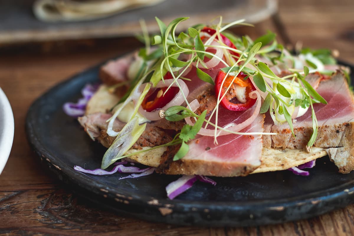 Tostada at Penca (Credit: Jackie Tran)