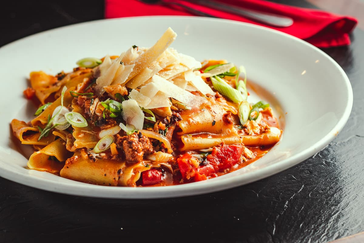Pappardelle Diablo at Dante's Fire (Credit: Jackie Tran)