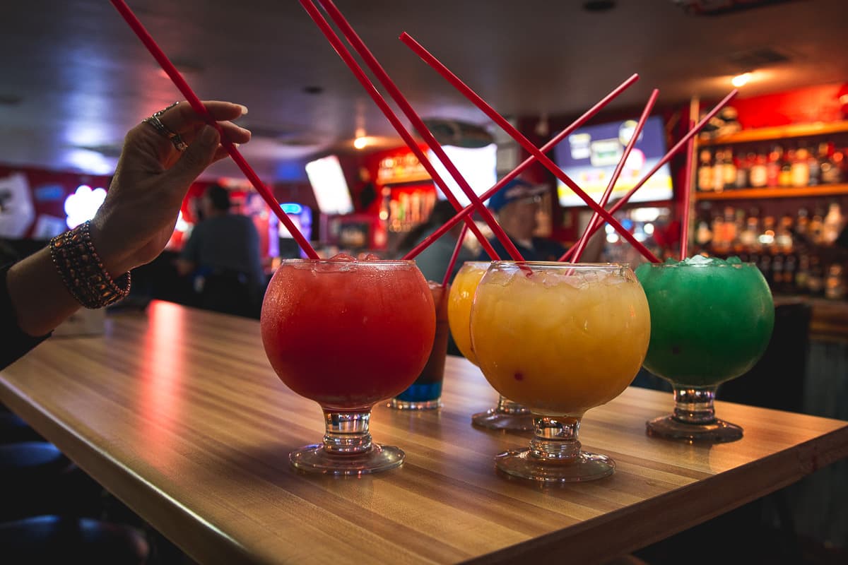 Scorpion bowls at Louie's Pub