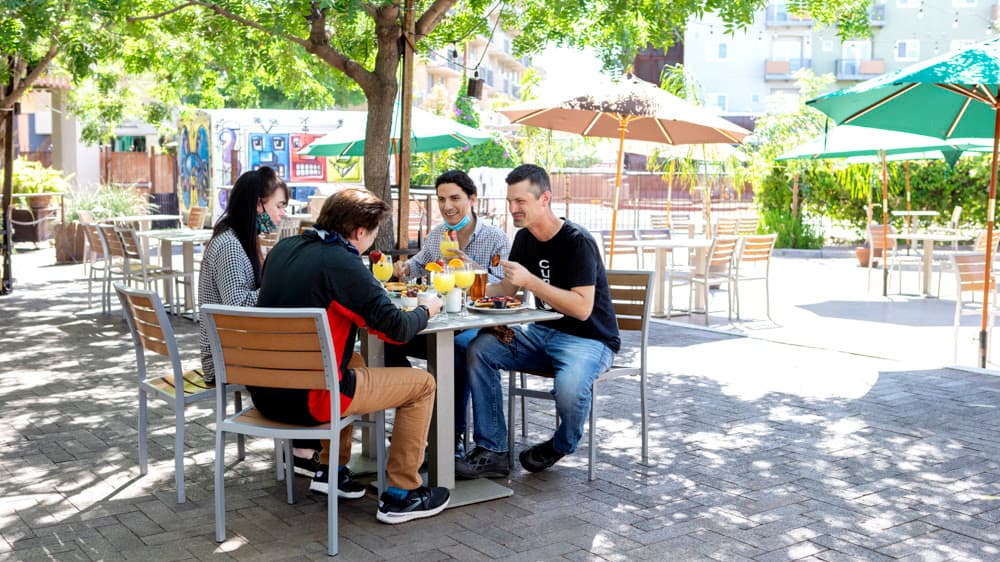 Cup Cafe patio (Photo courtesy of Hotel Congress)