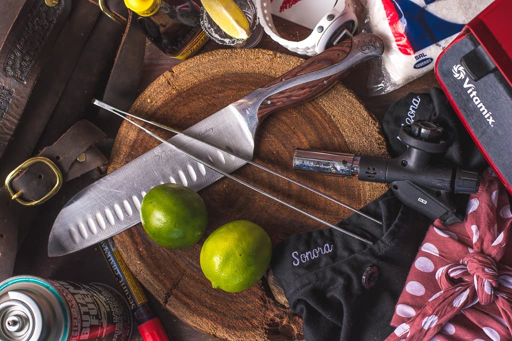 Chef Maria Mazon's tools at BOCA Tacos y Tequila (Credit: Jackie Tran)
