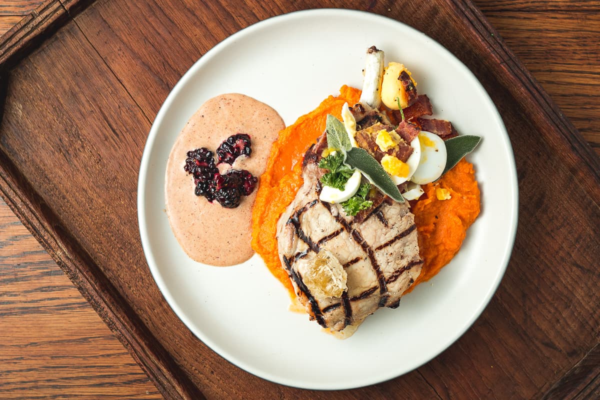 Grilled Pork Chop at the Coronet (Credit: Jackie Tran)