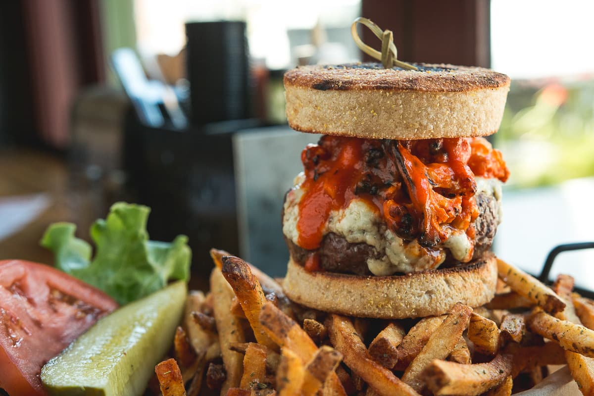 The Buffalo 66 June burger special at Diablo Burger (Photo courtesy of Diablo Burger)