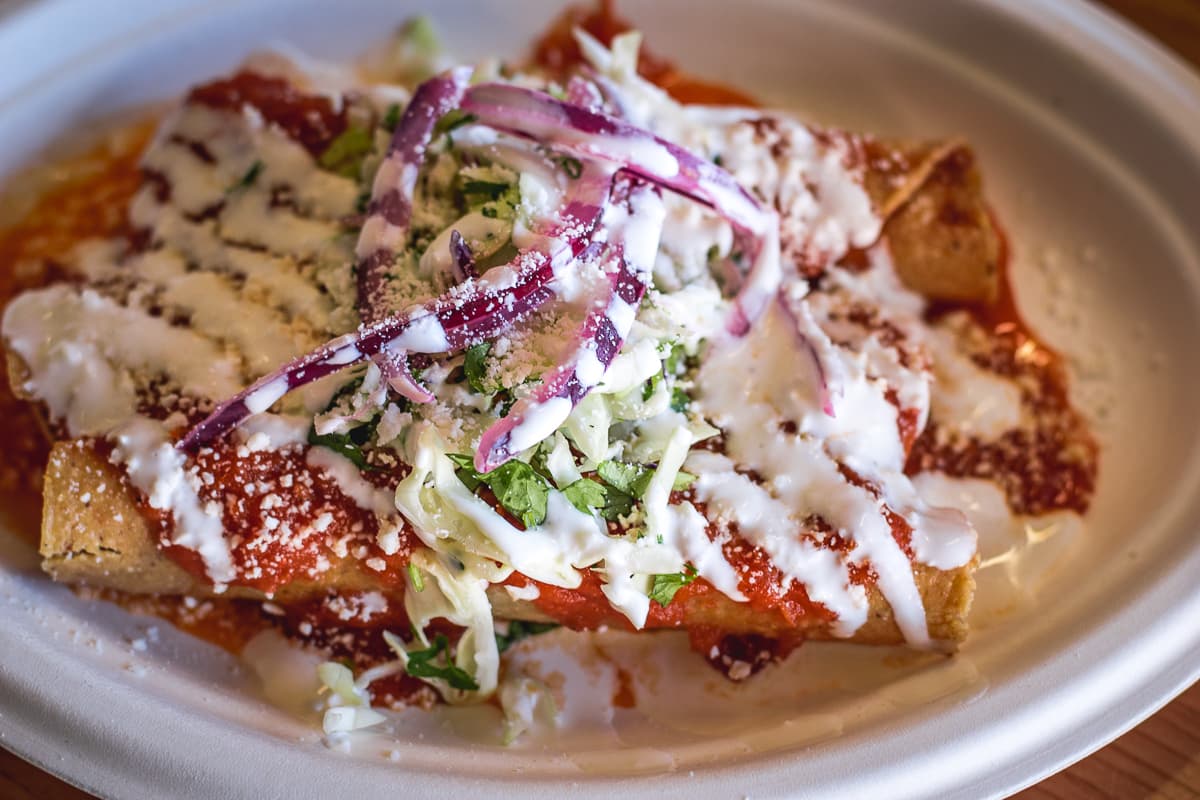 Chicken Rollies Tacos at Rollies Mexican Patio (Credit: Jackie Tran)