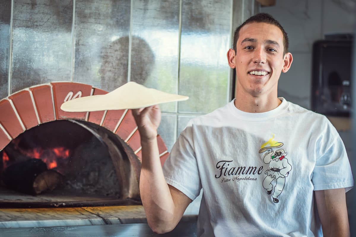 Scott Volpe at Fiamme Pizza (Credit: Jackie Tran)