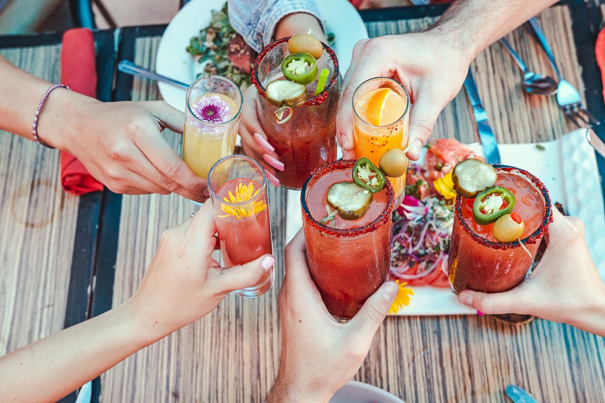 Brunch cocktails at Nook