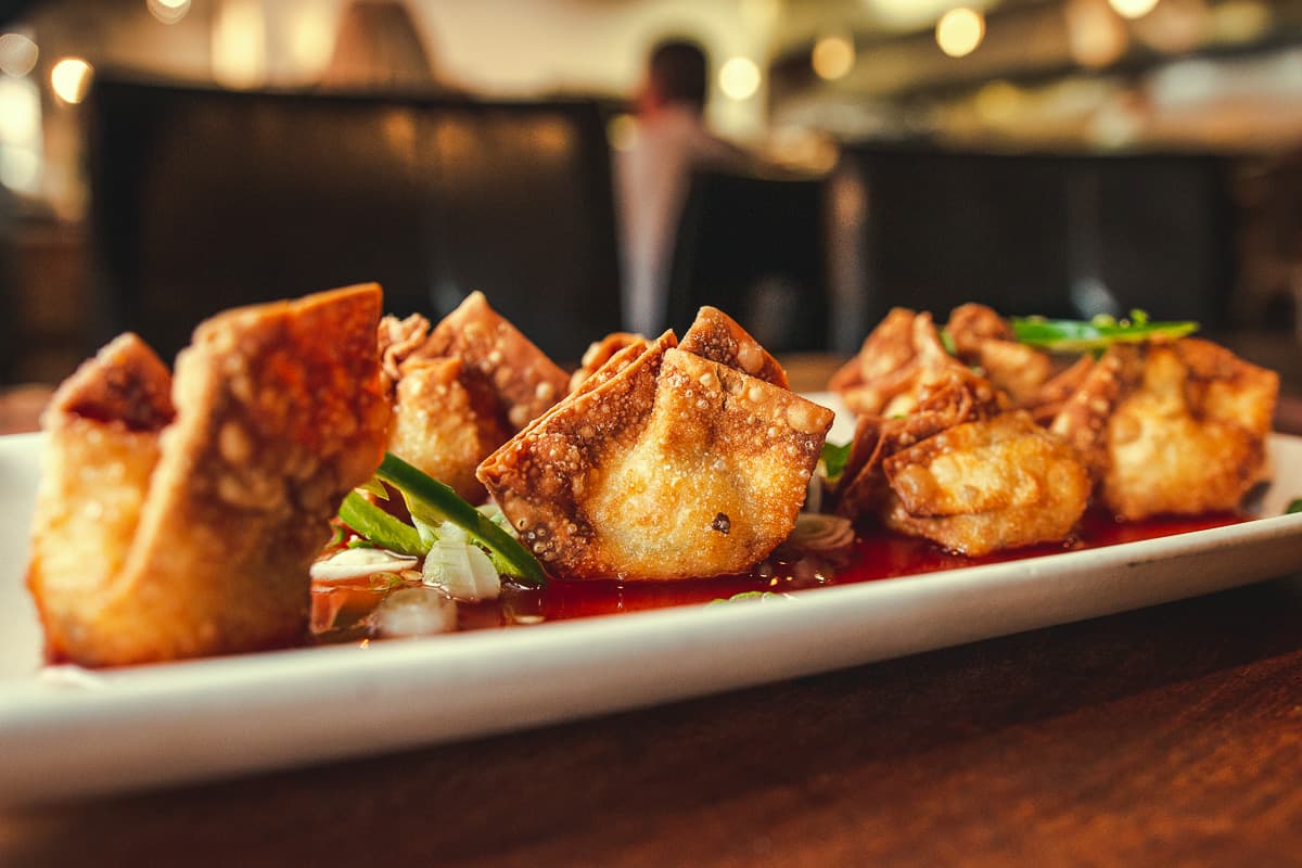 Pineapple Crab Rangoons at Nook