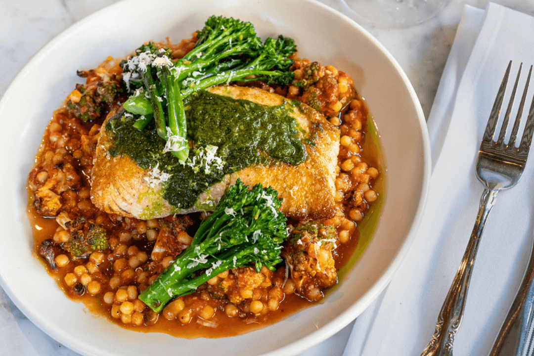 Roasted Salmon Seasonal Entree from North Italia