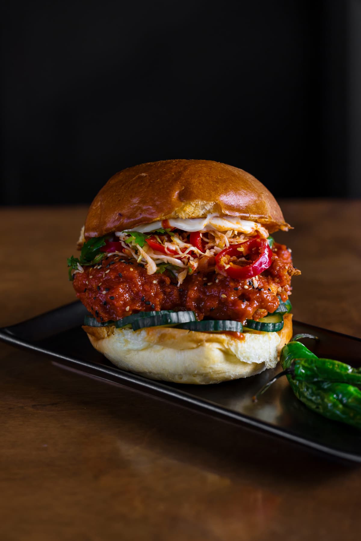 Korean Fried Chicken Sandwich (Photo by Anna Smirnova)