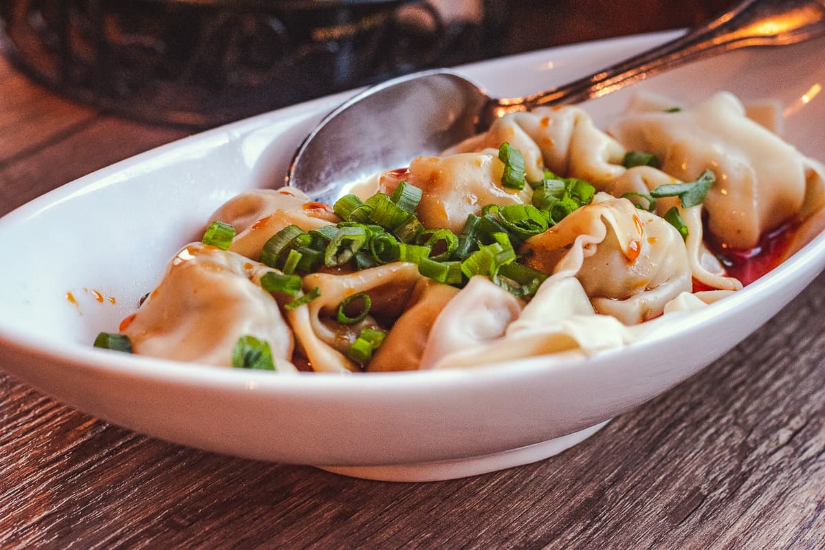 Chili Oil Wontons at Chef Wang (Credit: Jackie Tran)