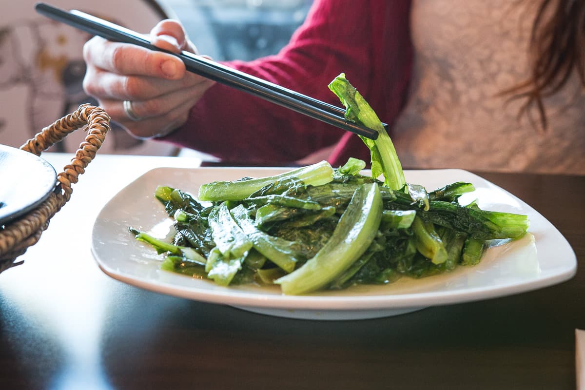 Fried Lettuce at Original Cuisine (Credit: Jackie Tran)
