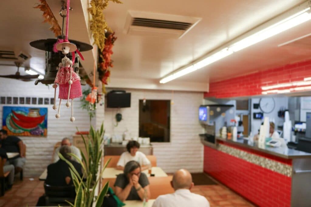 The dining room at Paco’s Mexican Food (Photo by Noor Haghighi)