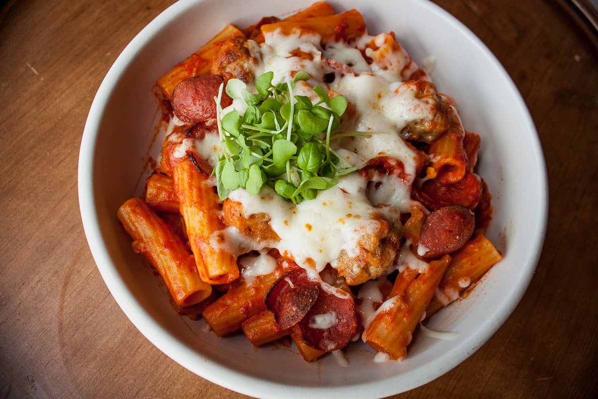 Nonna Antoinetta's Pasta al Forno at Bottega Michelangelo (Credit: Chelsey Wade)