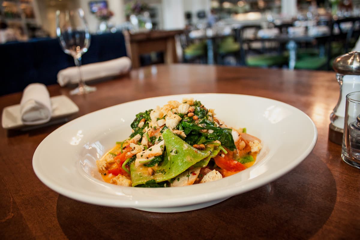 Spinach Pappardelle at Wildflower American Cuisine (Credit: Chelsey Wade)
