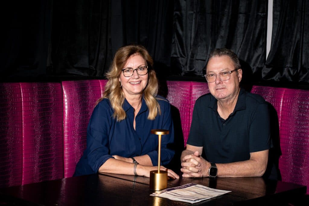 Owners Sally Shamrell-Murphy and Glenn Murphy at UnCork'd Kitchen & Cocktails (Photo by Jackie Tran)