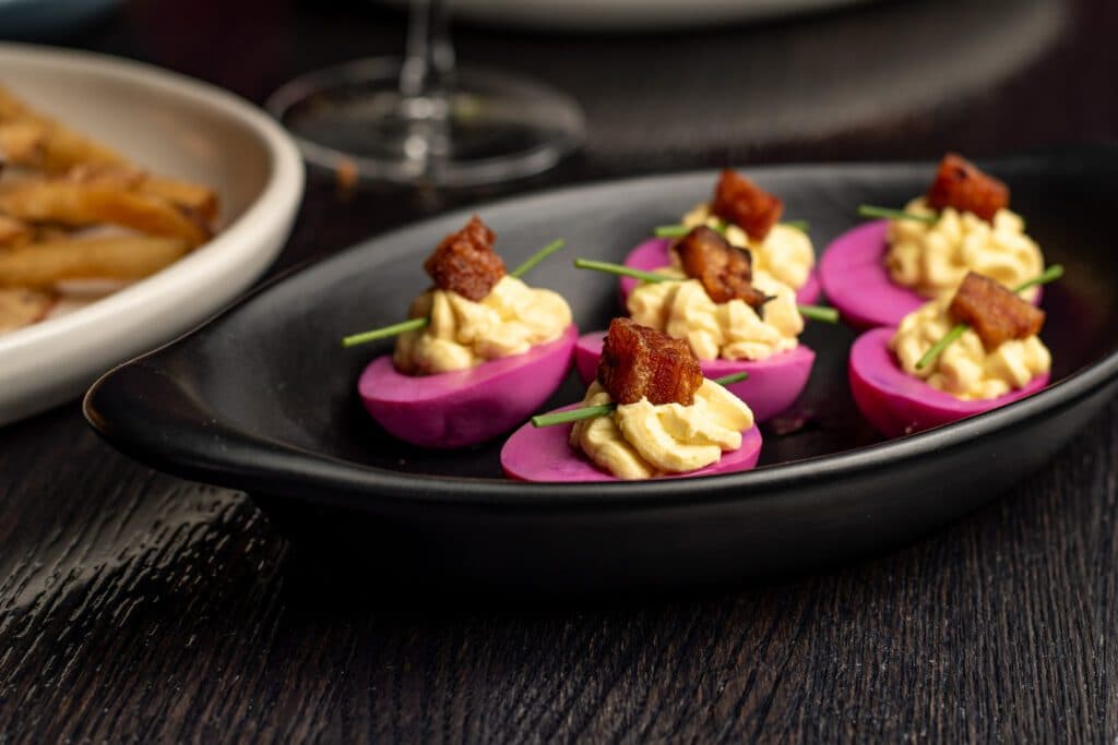 Bacon N' Eggs at UnCork'd Kitchen & Cocktails (Photo by Jackie Tran)