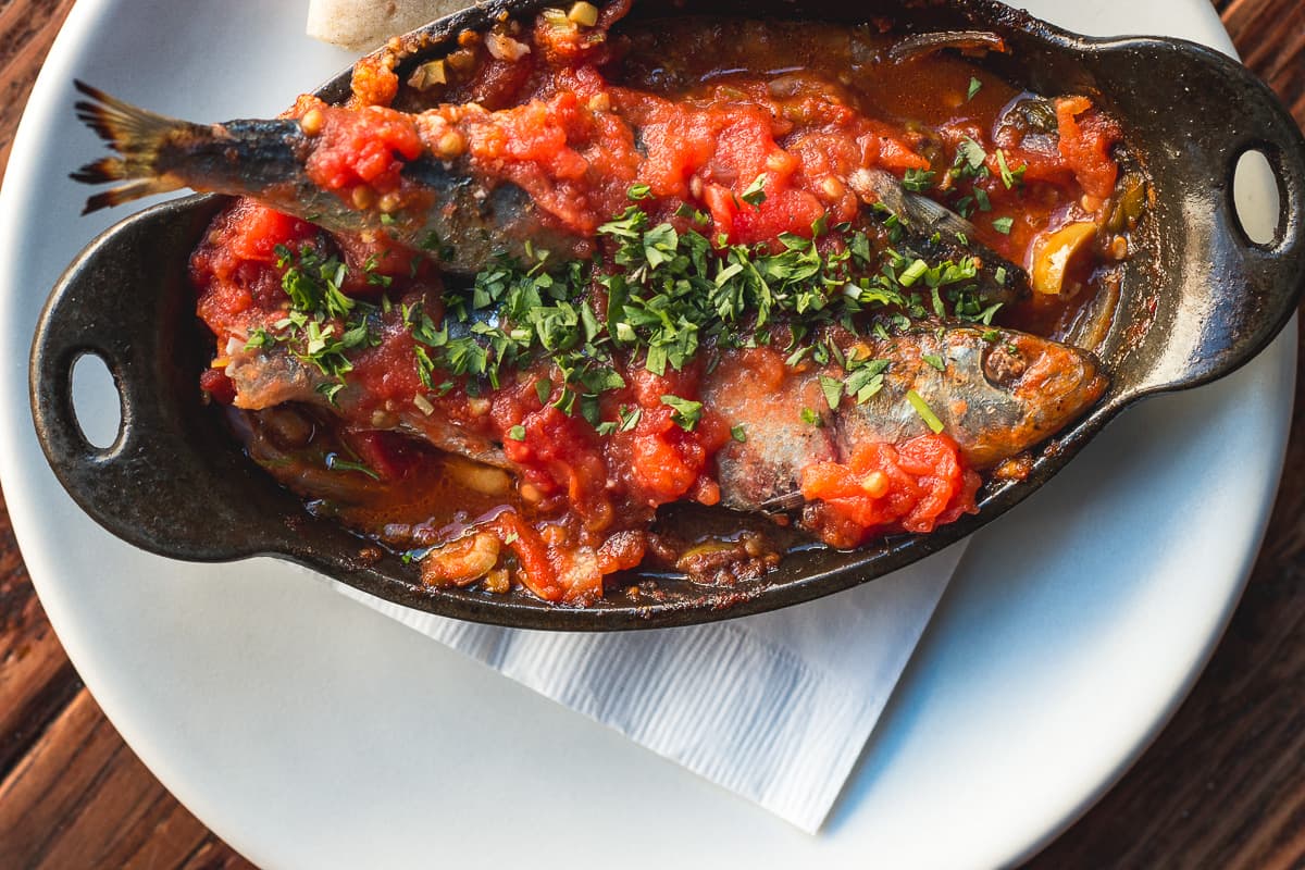 Sardina a la Veracruzana at Penca