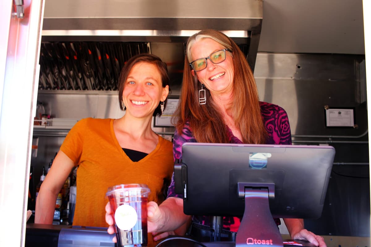 Becca Fealk and Suzi Becker of Tucson Coffee Cricket (Photo by Mark Whittaker)