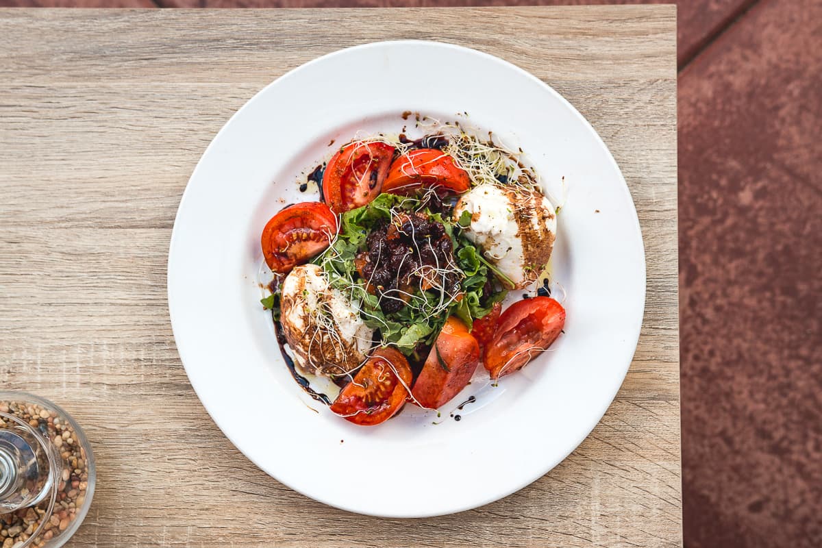 Caprese Salad at Charred Pie