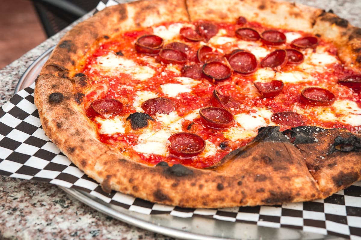 Pepperoni Pizza at Charred Pie