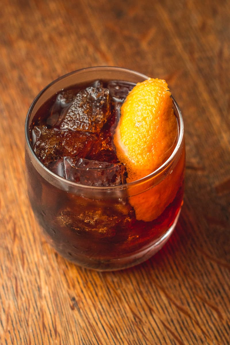 Barrio Negroni cocktail at the Coronet